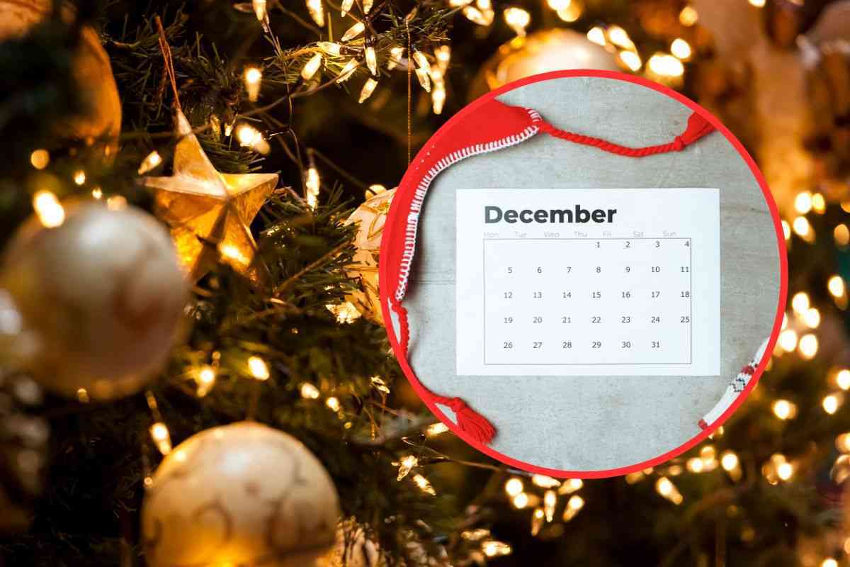 Calendario di dicembre, quando fare l'albero di Natale